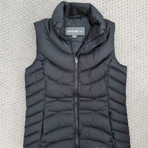 Eddie Bauer Black Quilted Packable Down Vest - Women's